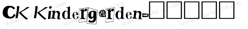 CK Kindergarden字体转换